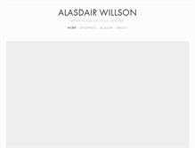 Tablet Screenshot of alasdairwillson.com